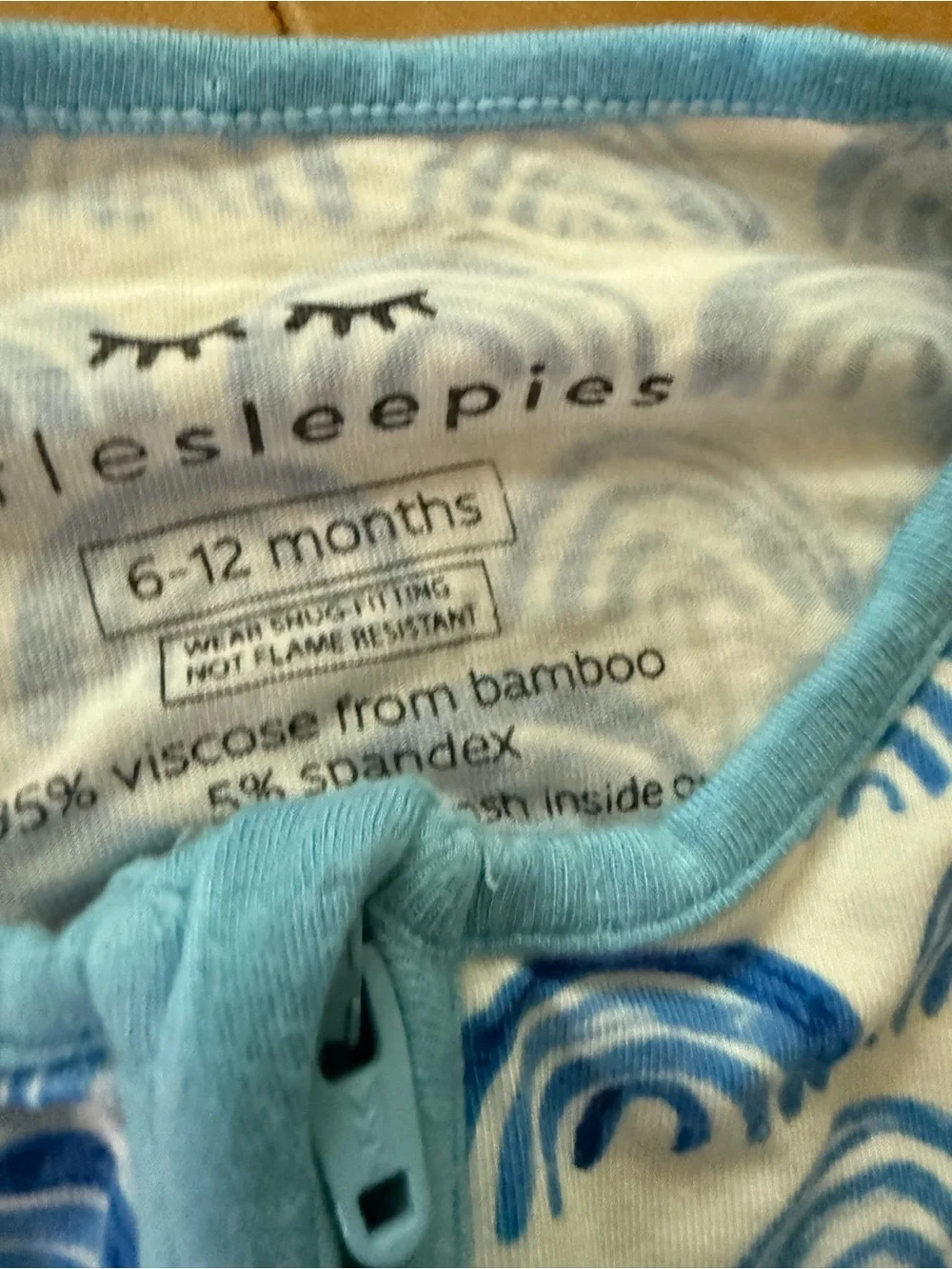 Little Sleepies Viscose Bamboo Footie 6-12M